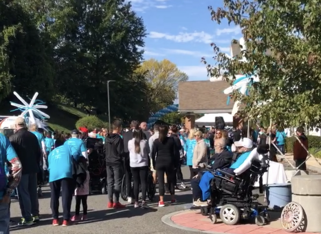 Scene from 2019 ALS Walk for Living, Leonard Florence Center, Chelsea, Massachusetts